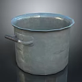 Sturdy Metal Kitchen Appliance Pot With Handle For Home Cooking Use