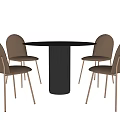 Modern Table and Chair Combination Negotiation Table and Chair Combination Casual Table and Chair 3d model