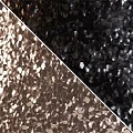 Elegant Wall Paneling Design With Hexagonal Metal Tiles In Gold And Black Finish