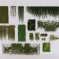 Green Plant Wall Various Designs and Hanging Vertical Plant Types for Interior