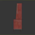 Modern Red And Green Entryway Cabinet Sideboard With Drawers And Cabinet Doors