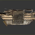Ancient Architectural Ruins Featuring Stone Brick Layers And Weathered Structural Remains