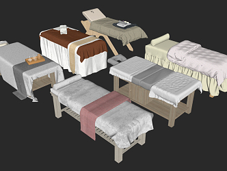 Modern Massage Bed Beauty Salon Bed Massage Bed 3d model