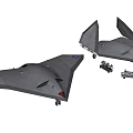Drones Military Drones Check and Hit Integrated Drones 3d model