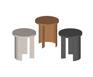 Modern round table tea table side table corner table 3d model