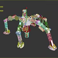 Mechanical Spider Robot With Multi Legged Robotic Structure And Design Elements
