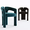Modern Accent Lounge Chairs In Beige And Green With Curved Armrests For Home Decor