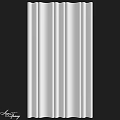 Silver Vertical Decorative Components With Sleek Linear Design For Modern Architecture