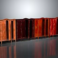 Vintage Wooden Wardrobes With Carved Doors And Various Wood Tones In Classic Design