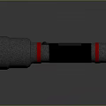 Electronic Electrical Connector With Metal Silver Housing Black Body And Red Rings