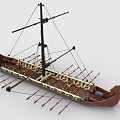 Lego LEGO Toy Building Blocks Boat Ancient Warship Wooden Boat Building Boat Windboat Retro Warship Retro Boat Pirate Boat 3d model