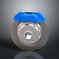 High Quality Automotive Brake Parts Blue Caliper And Silver Disc For Vehicle Performance