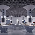 Modern Hall 3d model
