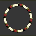 Exquisite Golden Crown Fashion Accessory Design With Shiny Red Gemstones And Decorative Details