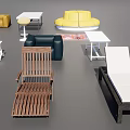 Multicolor Sofa Set with L shaped Round Two Seater Designs and Matching Tables Chairs