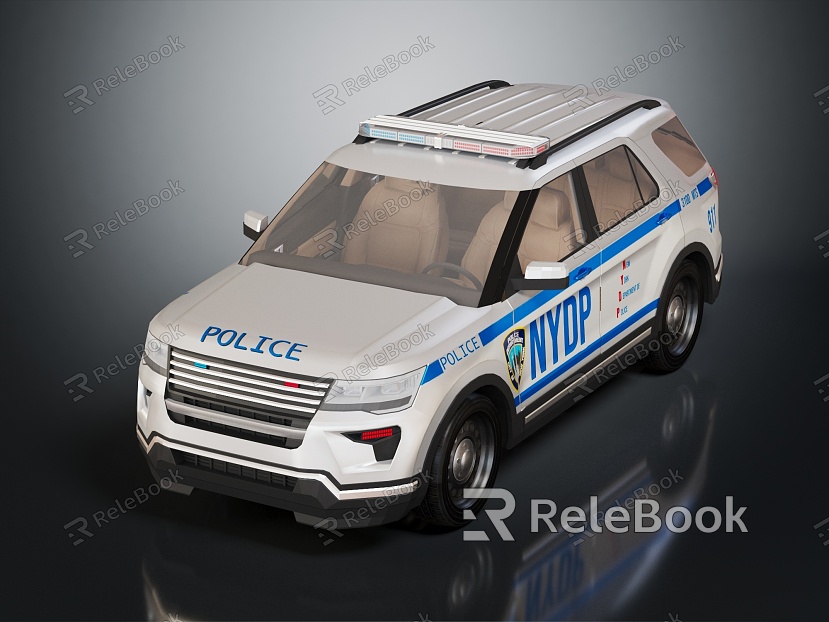 Modern Police Car Police Car Police Car model