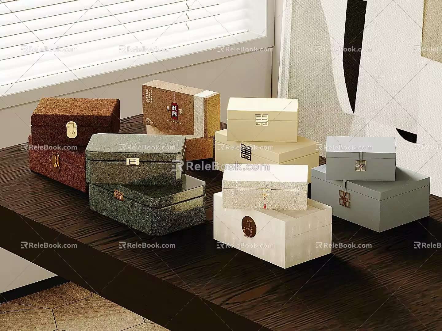 Tea Box Gift Box Storage Box 3d model