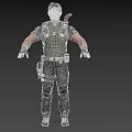 Modern Character Mercenary Man Soldier Character Game Character Game Character Warrior Special Forces 3d model