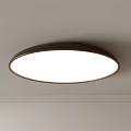 Modern Round Ceiling Light With White Lampshade Bright Illumination Mounted On Ceiling 3d model