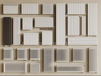Different Types of Radiators with Modern Classic and Traditional Designs for Home Heating 3d model
