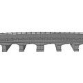 Modern Bridge Landscape Bridge 3d model