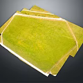 Polygonal Green Field With White Boundary Lines And Open Grass Area