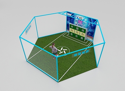 Play football game interactive 3d model