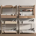 Various Wooden Bunk Beds With Ladder Drawers Bookshelf And Light Wood White Color Designs