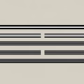 Modern Style Air Conditioner Vent With Black White Stripes And Grille Design