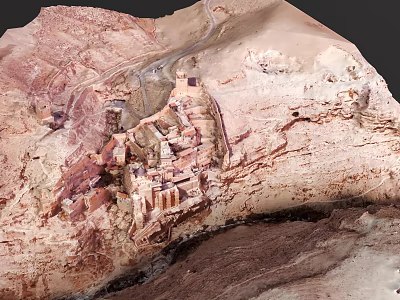 Realistic Microtopography Model Showcasing Detailed Terrain Features And Natural Textures 3d model