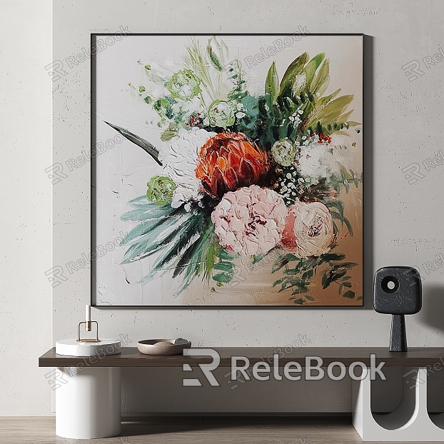 Modern Plant Painting Simple Abstract Decorative Painting model