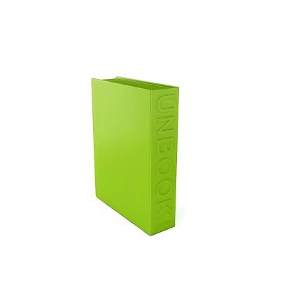 Practical Green Folder With Embossed UNECOOK Lettering For Daily Organization Needs 3d model