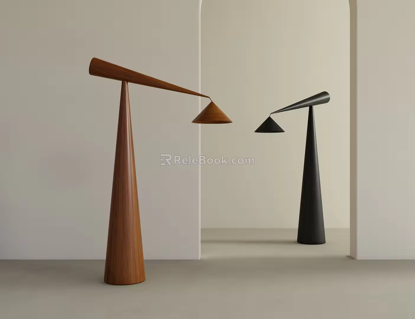 Floor Lamp Fishing Lamp 3d model