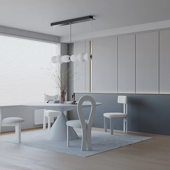 Modern table combination 3d model