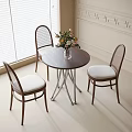 Modern Coffee Table and Chair Casual Table and Chair Negotiation Table Dining Chair 3d model