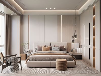 Modern Bedroom 3d model