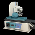 Industrial Grinding Machine With White And Blue Body Rotary Wheel Control Panel And Worktable
