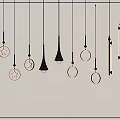 Pendant lamp combination 3d model