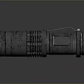 Flashlight flashlight military flashlight lighting tools tactical flashlight charging flashlight 3d model