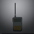 Vintage Handheld Electronic Device With Long Antenna Display Screen And Keypad