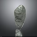 Natural Stone with Rough Surface and Grayish White Color for Decorative Use