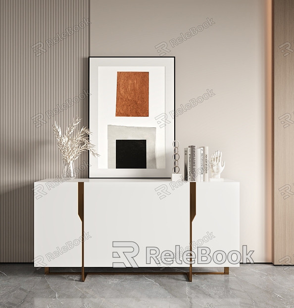 Modern Side Cabinet Side Cabinet Entrance Cabinet model