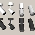 Modern Downlights and Spotlights in White and Black Designs for Home Lighting