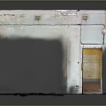 Vintage Distressed Storage Box With Worn Paint Finish And Metal Lid