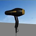 Handheld Black And Gold Air Cooler Fan With Efficient Fresh Air Design