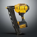 Heavy Duty Industrial Yellow Black Nail Gun With Ergonomic Design And Magazine
