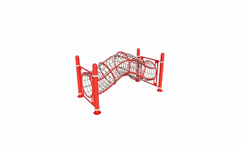 Modern Amusement Equipment Children's Drill Net Iron Drill Net 3d model