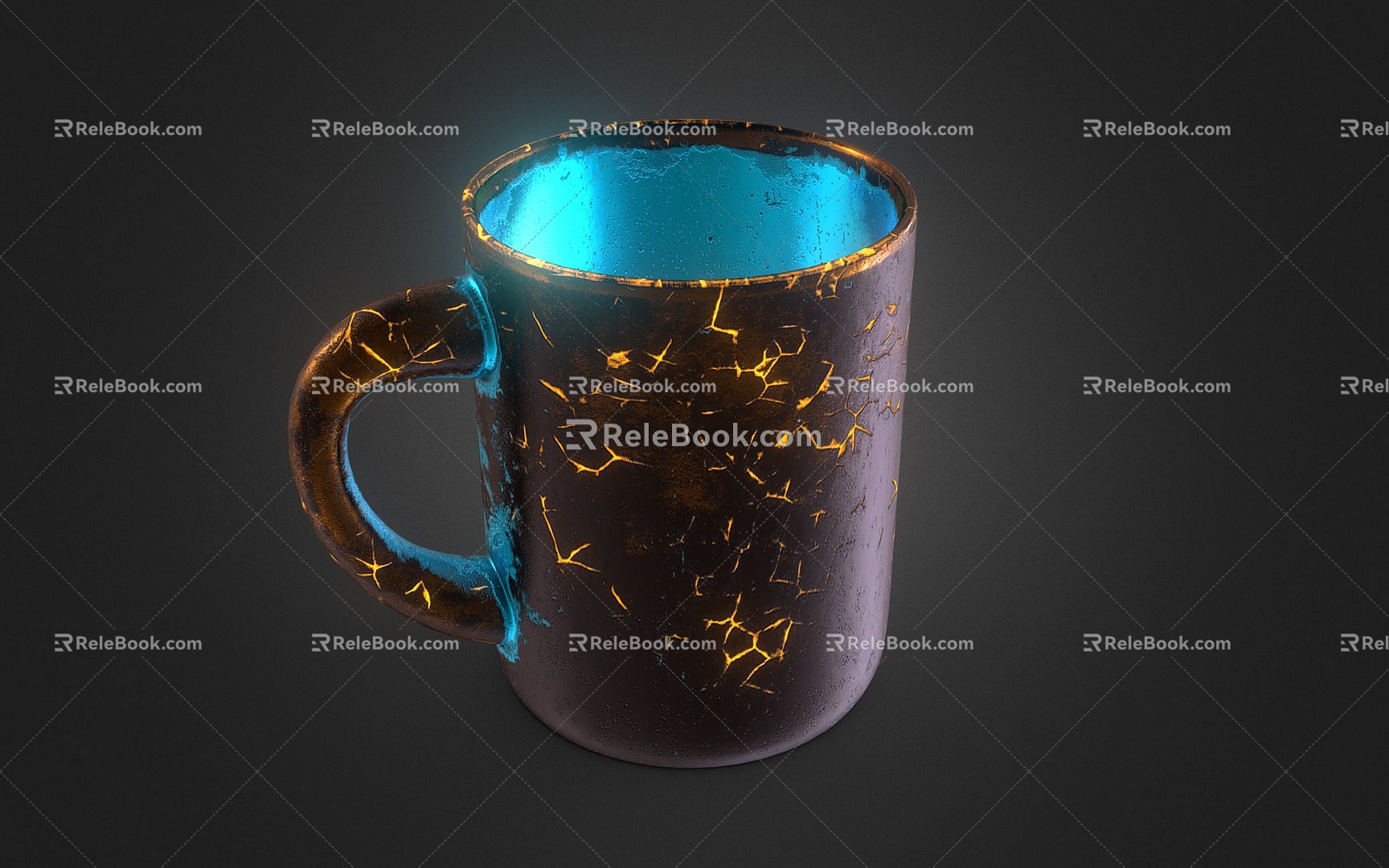 Modern Water Cup Porcelain Cup Mug 3d model