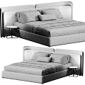 Modern Luxury Upholstered Double Bed With Multiple Color Options For Cozy Stylish Bedroom Home Decor