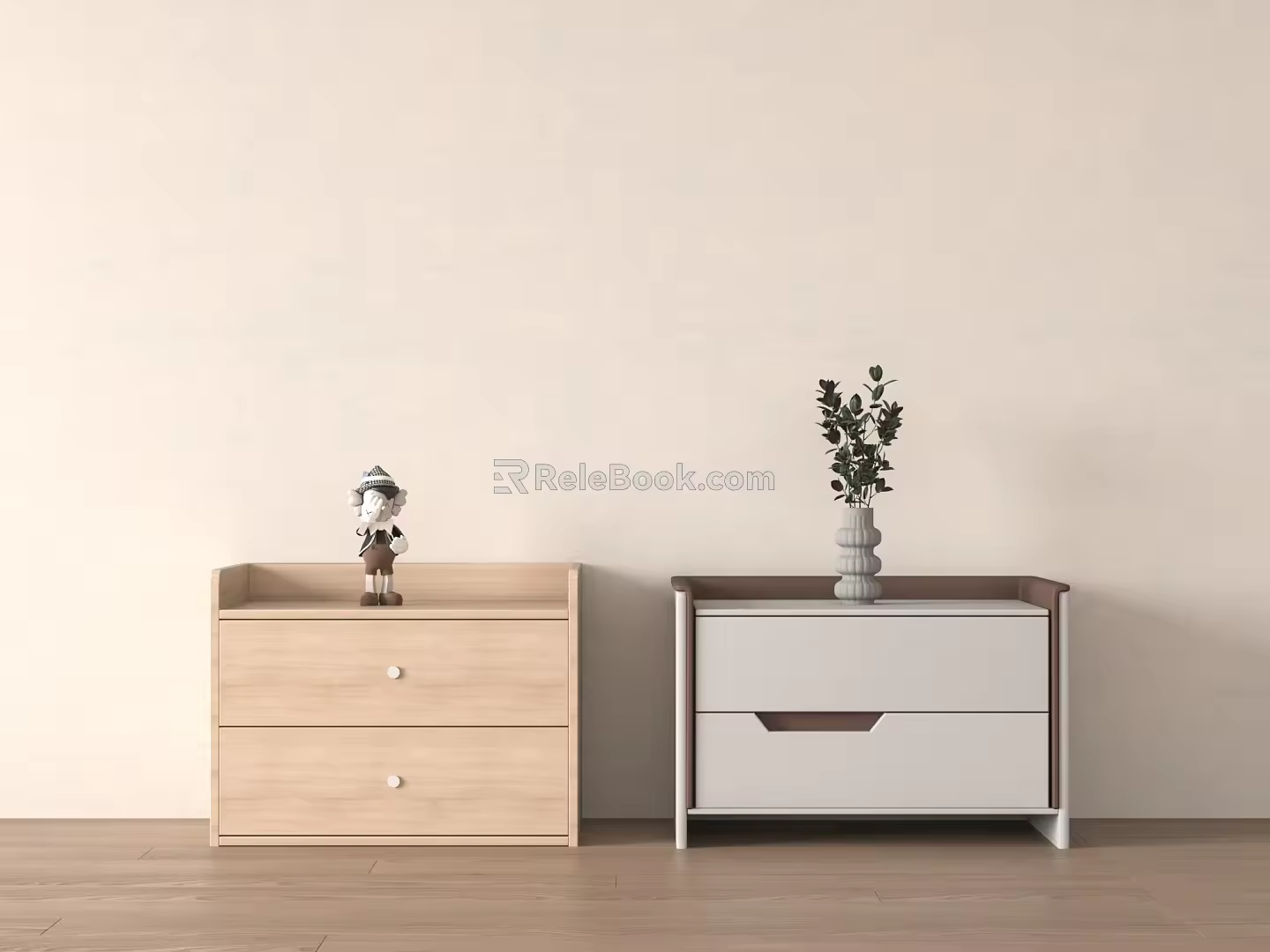 Modern bedside table 3d model
